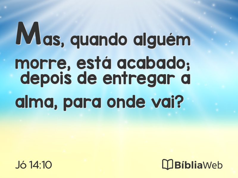 Jó 14:10 em imagem para compartilhar