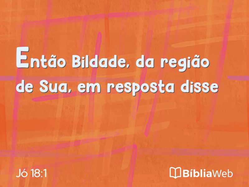 Jó 18:1 em imagem para compartilhar