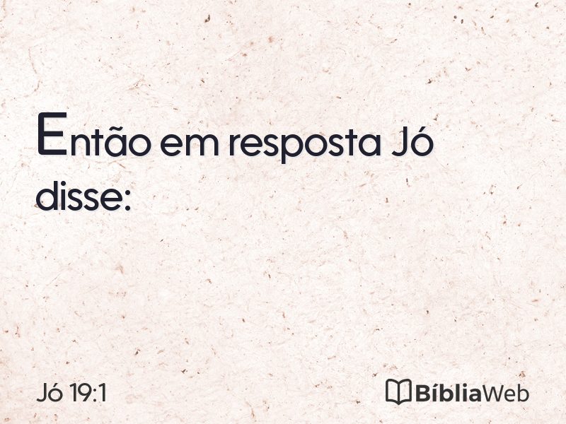 Jó 19:1 em imagem para compartilhar