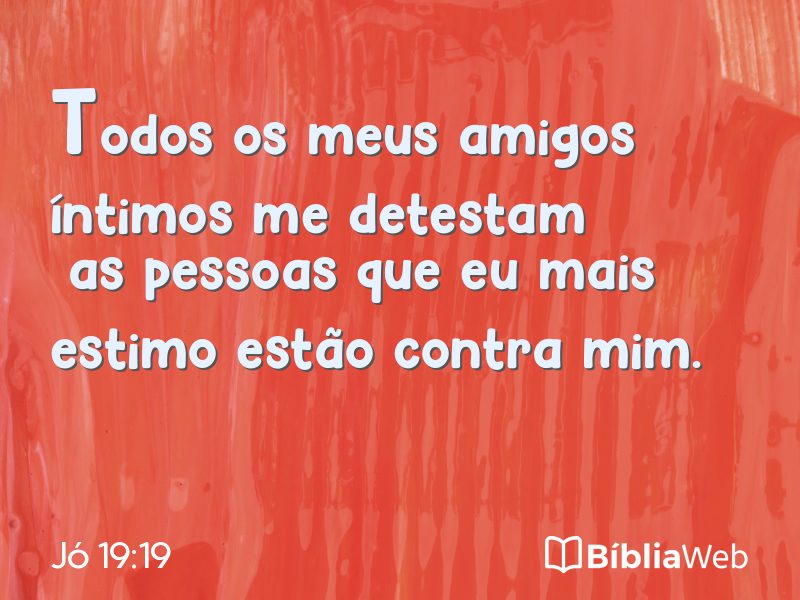 Jó 19:19 em imagem para compartilhar