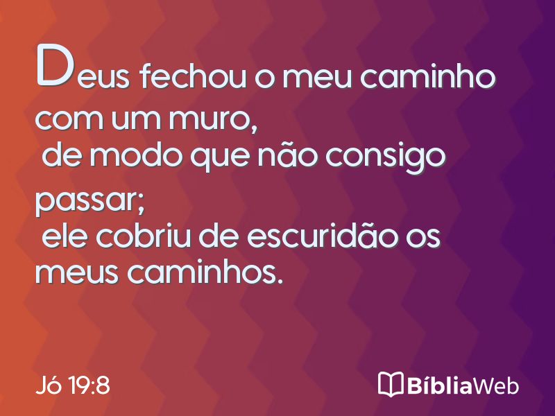 Jó 19:8 em imagem para compartilhar