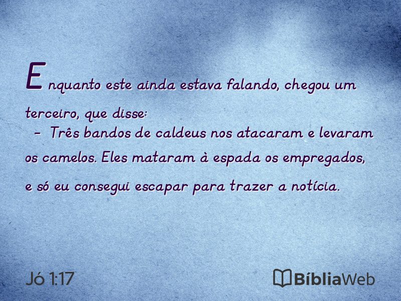Jó 1:17 em imagem para compartilhar