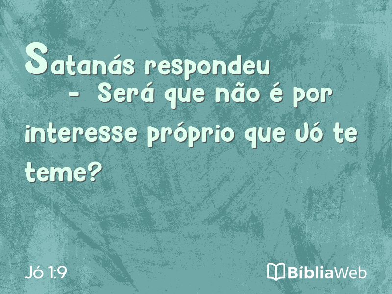 Jó 1:9 em imagem para compartilhar