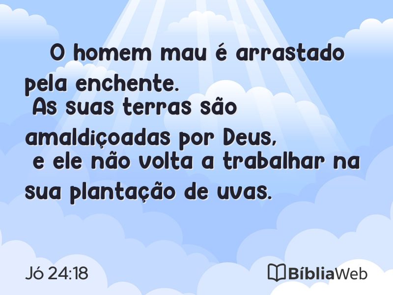 Jó 24:18 em imagem para compartilhar