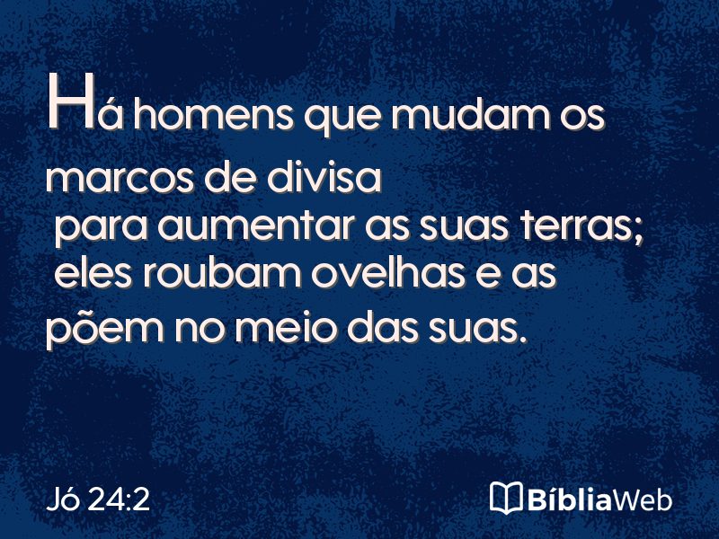 Jó 24:2 em imagem para compartilhar