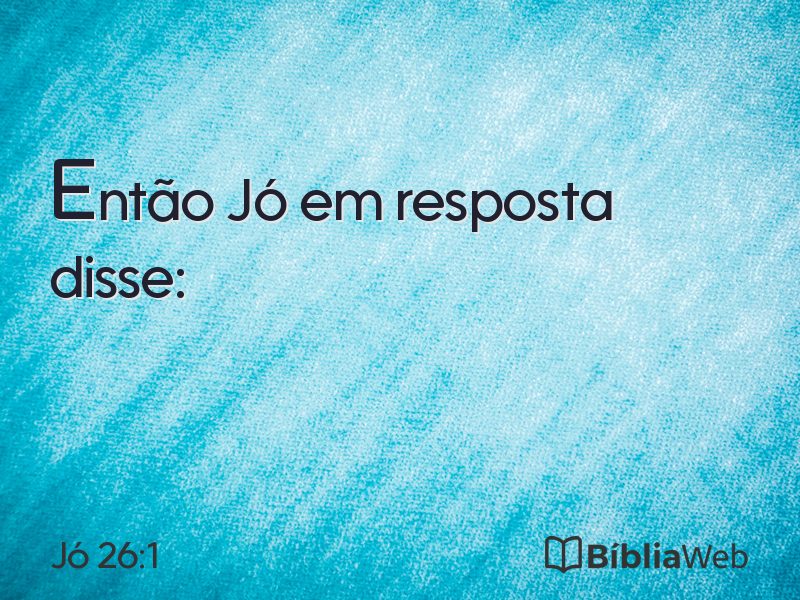 Jó 26:1 em imagem para compartilhar