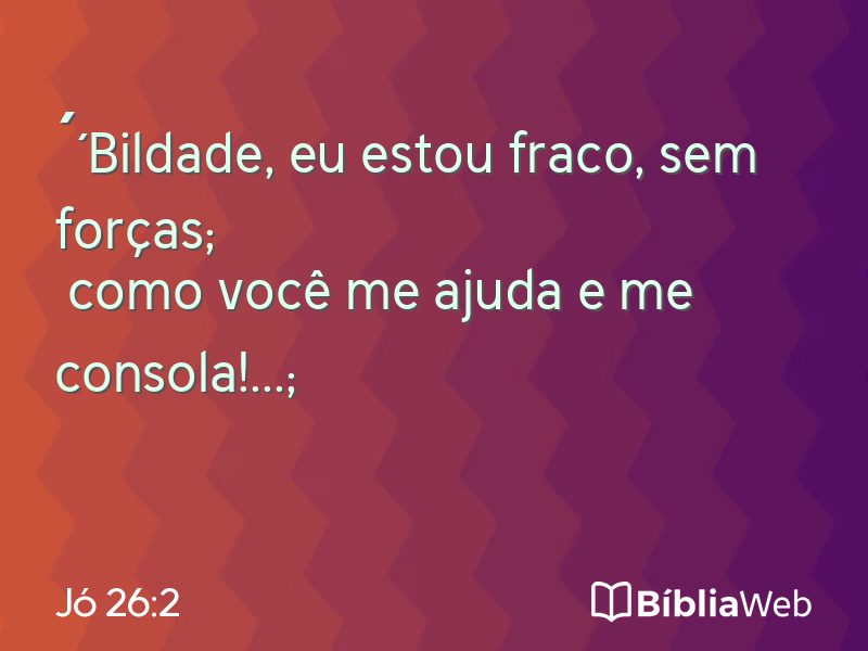 Jó 26:2 em imagem para compartilhar