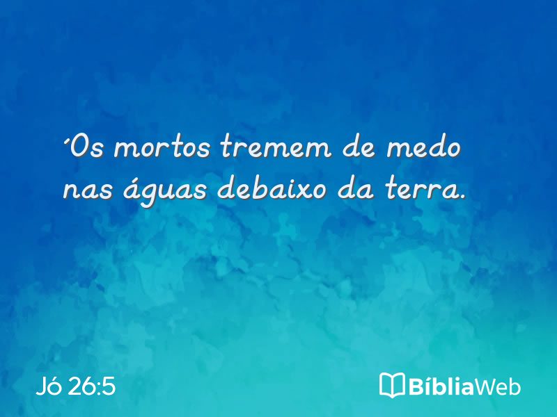 Jó 26:5 em imagem para compartilhar