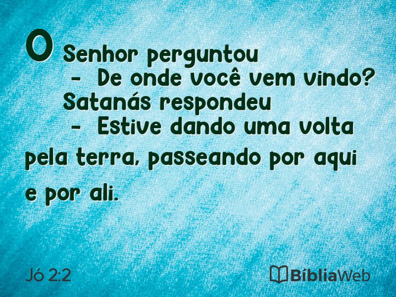 Jó 2:2 em imagem para compartilhar