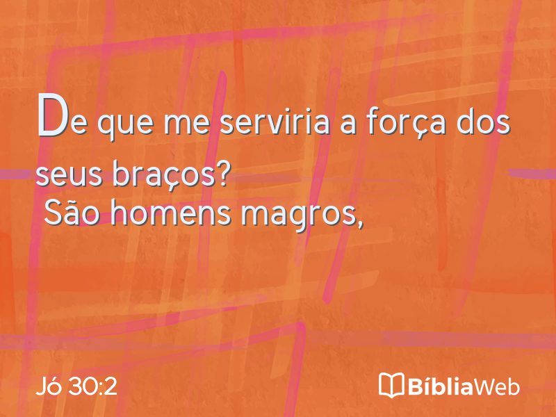Jó 30:2 em imagem para compartilhar