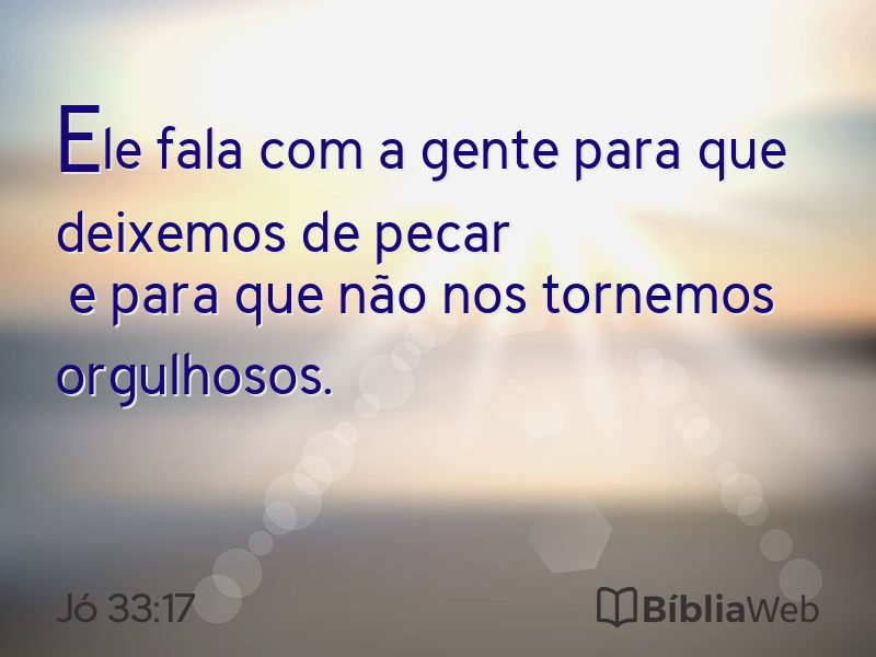 Jó 33:17 em imagem para compartilhar