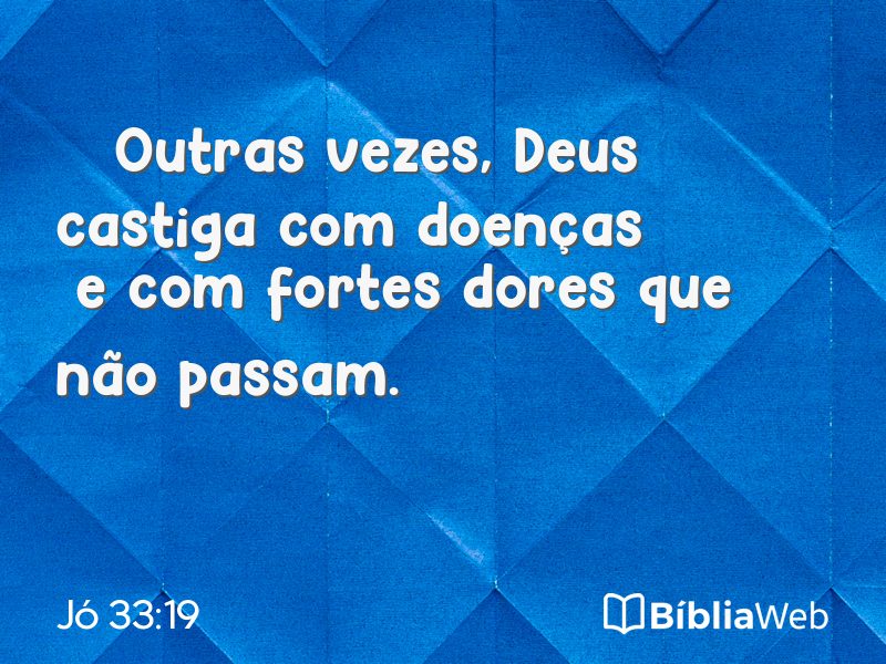 Jó 33:19 em imagem para compartilhar