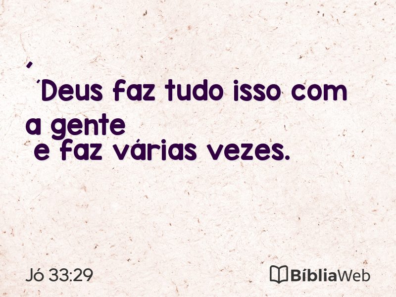 Jó 33:29 em imagem para compartilhar