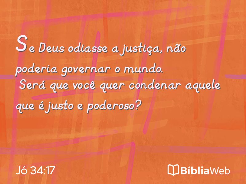 Jó 34:17 em imagem para compartilhar
