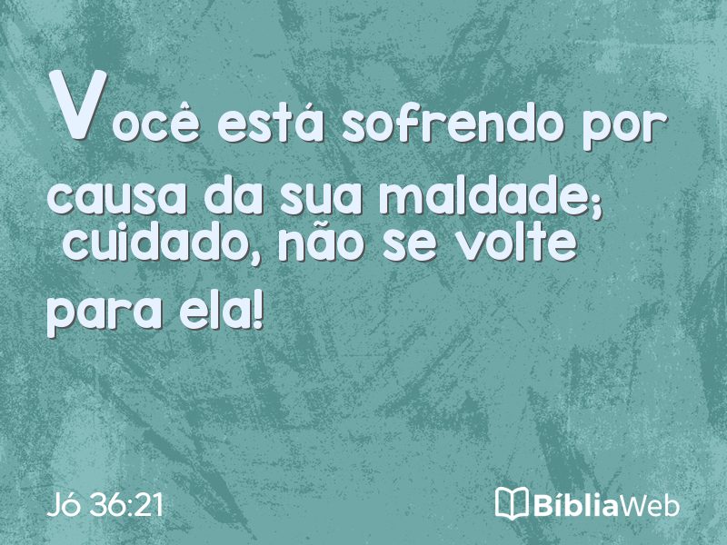 Jó 36:21 em imagem para compartilhar