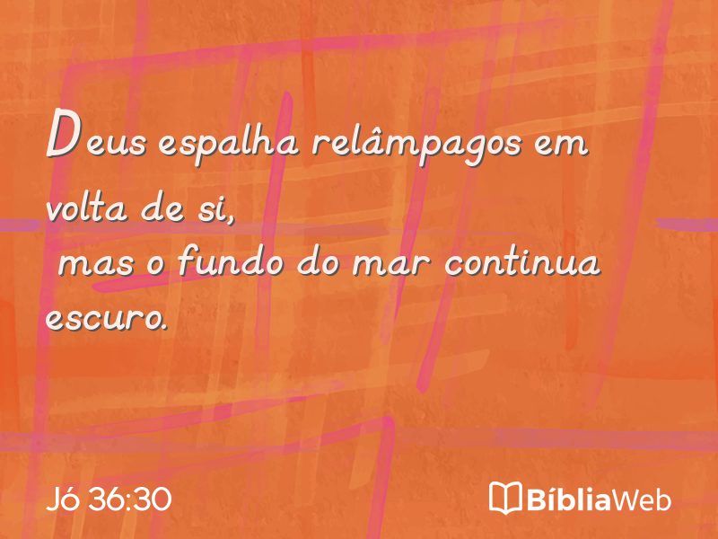 Jó 36:30 em imagem para compartilhar