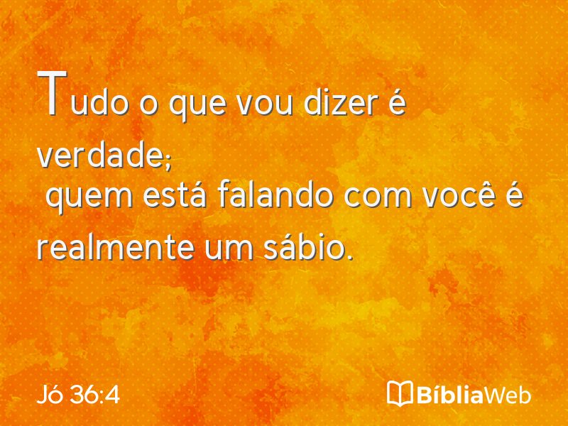 Jó 36:4 em imagem para compartilhar