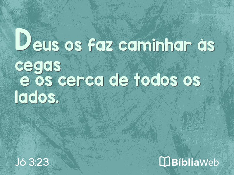 Jó 3:23 em imagem para compartilhar