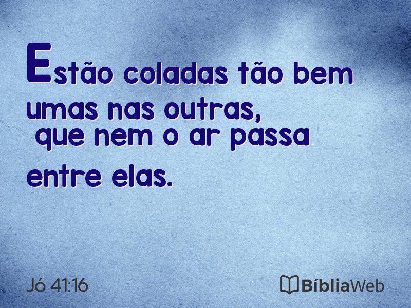 Jó 41:16 em imagem para compartilhar