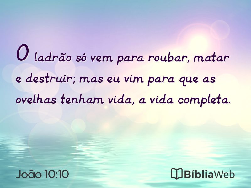 João 10:10 em imagem para compartilhar