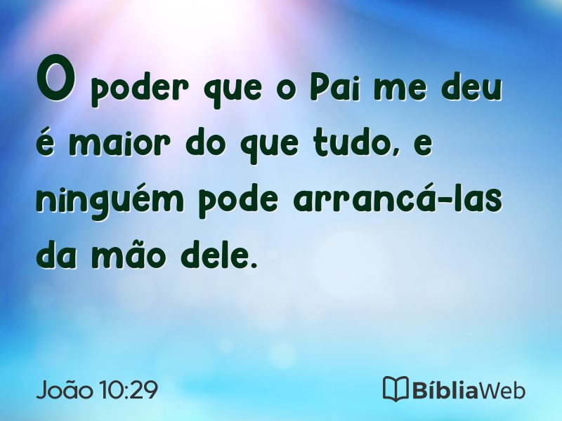 João 10:29 em imagem para compartilhar