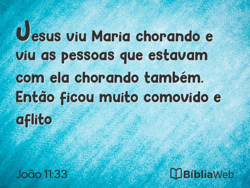 João 11:33 em imagem para compartilhar