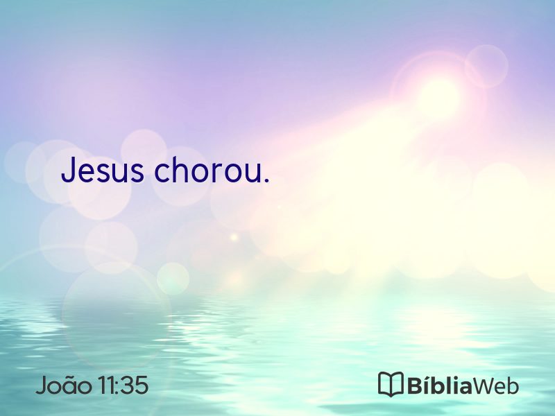 João 11:35 em imagem para compartilhar