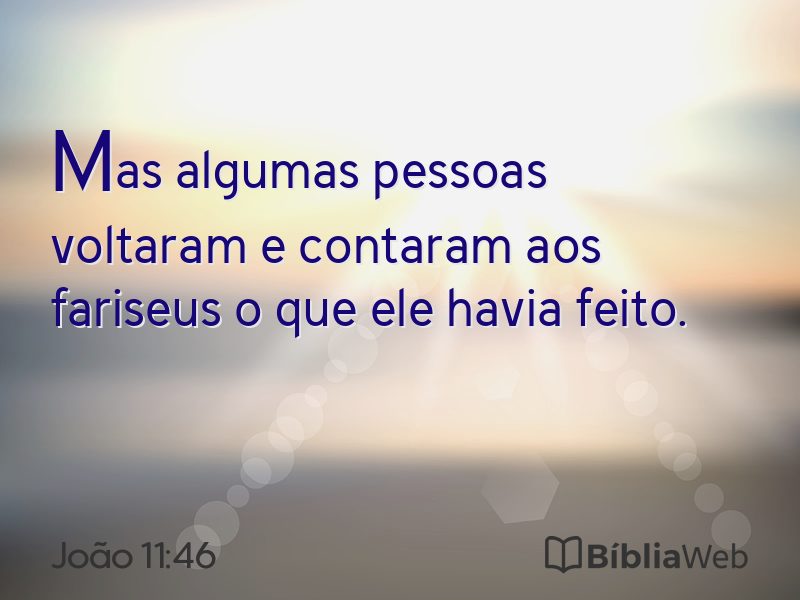 João 11:46 em imagem para compartilhar