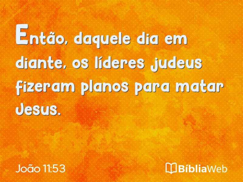 João 11:53 em imagem para compartilhar