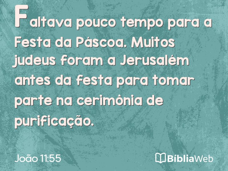 João 11:55 em imagem para compartilhar