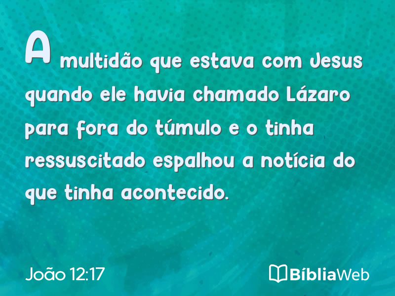 João 12:17 em imagem para compartilhar