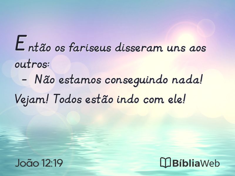 João 12:19 em imagem para compartilhar