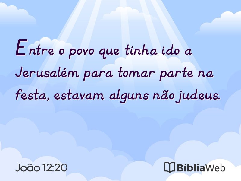 João 12:20 em imagem para compartilhar