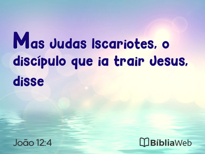 João 12:4 em imagem para compartilhar