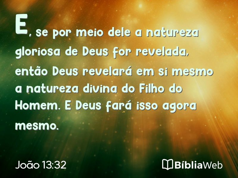 João 13:32 em imagem para compartilhar