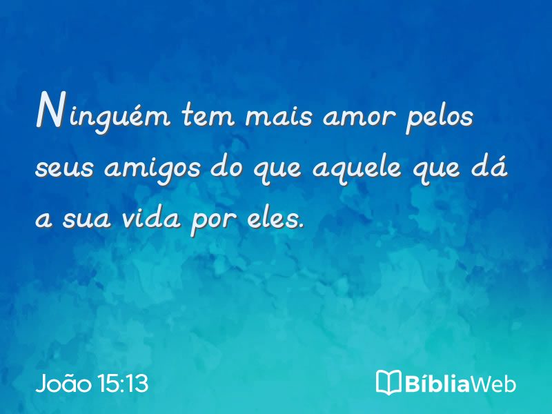 João 15:13 em imagem para compartilhar