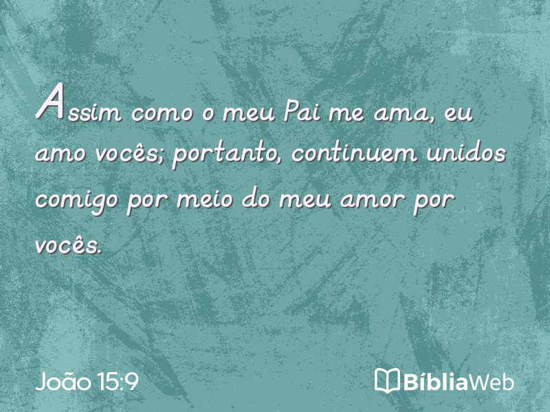 João 15:9 em imagem para compartilhar