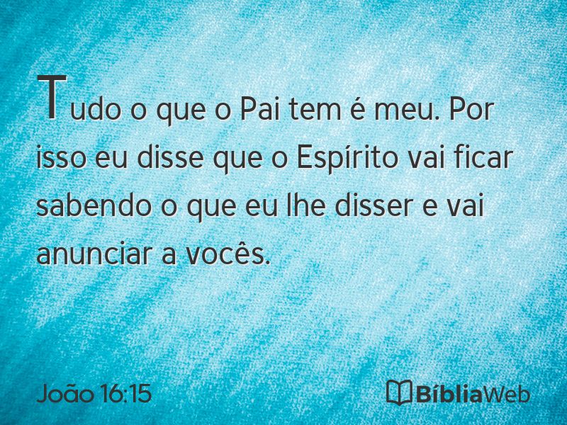 João 16:15 em imagem para compartilhar
