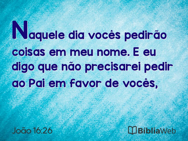 João 16:26 em imagem para compartilhar
