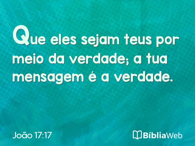 João 17:17 em imagem para compartilhar