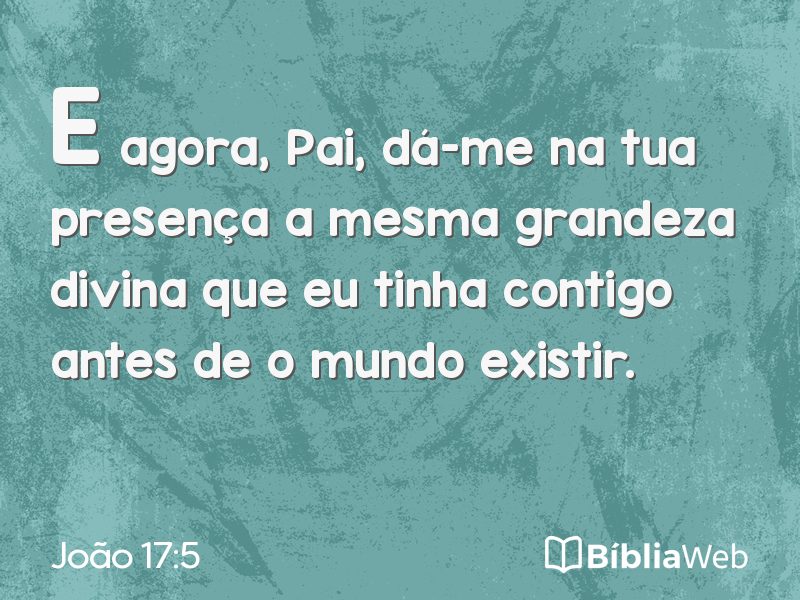 João 17:5 em imagem para compartilhar