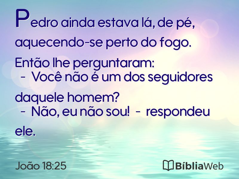 João 18:25 em imagem para compartilhar