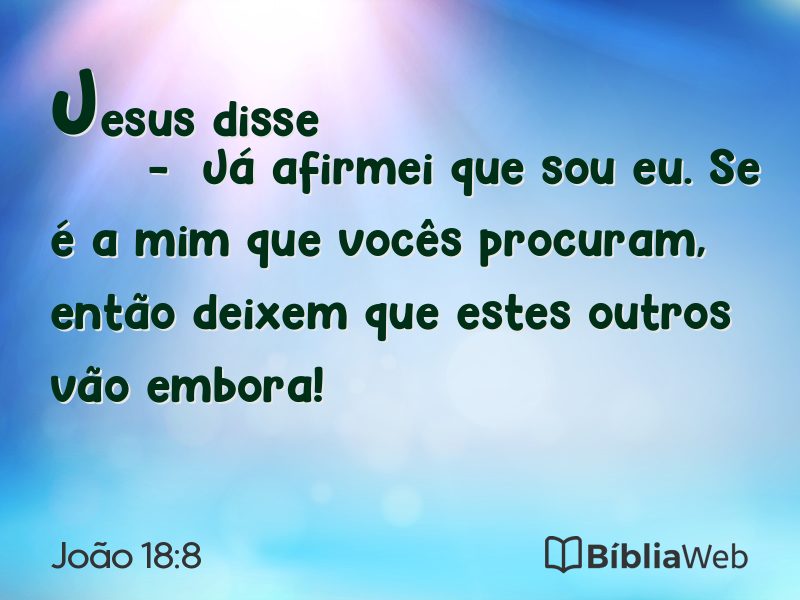 João 18:8 em imagem para compartilhar