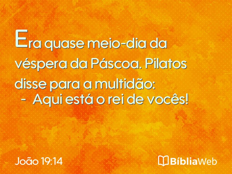 João 19:14 em imagem para compartilhar