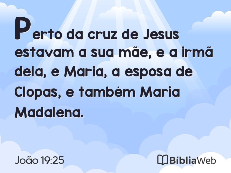 João 19:25 em imagem para compartilhar