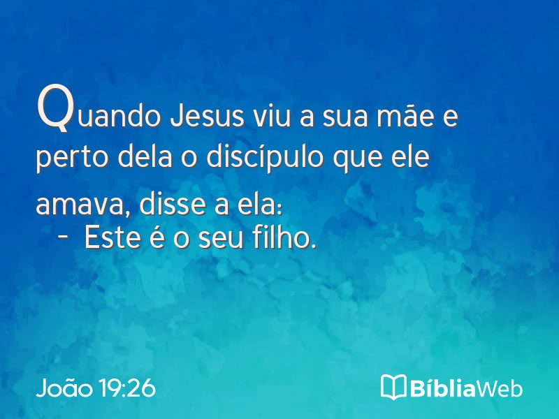 João 19:26 em imagem para compartilhar