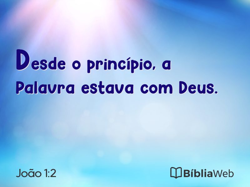 João 1:2 em imagem para compartilhar