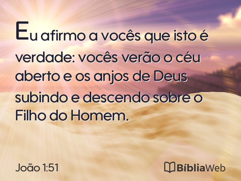 João 1:51 em imagem para compartilhar