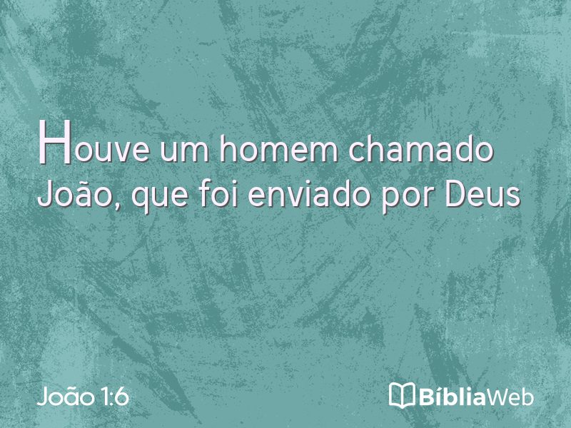 João 1:6 em imagem para compartilhar