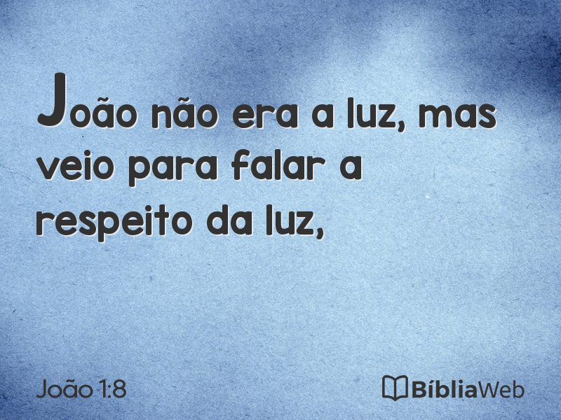 João 1:8 em imagem para compartilhar